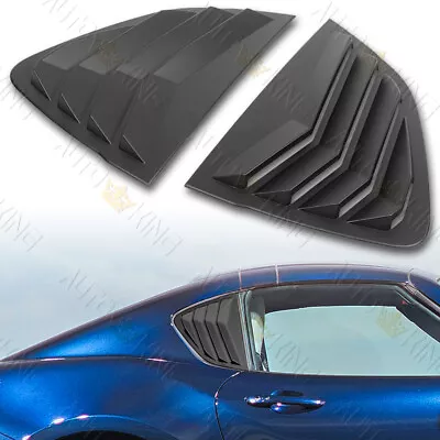 For 17-24 Mazda Mx-5 Miata Black Side Window Louvers Scoop Windshield Cover Vent • $42.24