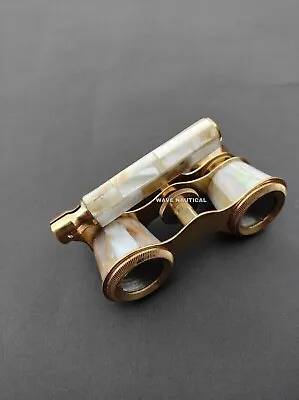 Unique & Stylish Brass Finish Folding Vintage New Designer Binoculars Functional • $48.59