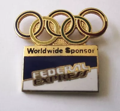 FEDERAL EXPRESS - 1984 Los Angeles Summer Games Olympic Lapel Pin • $4.50