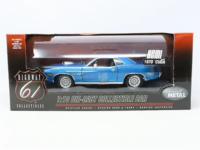 1:18 Scale Highway 61 Collectibles Die-Cast 50409 1970 Plymouth 'Cuda  • $249.95