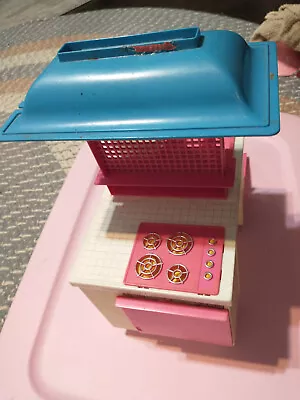 Vintage 1980's Barbie Doll Dream Kitchen With Food Accessories Lot • $19.99