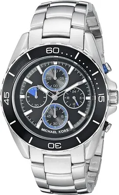 Michael Kors MK8462 Men's Jetmaster Black Watch • $99.99