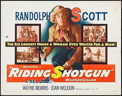Riding Shotgun Starring Randolph Scott Charles Bronson Joan Weldon • £3.50