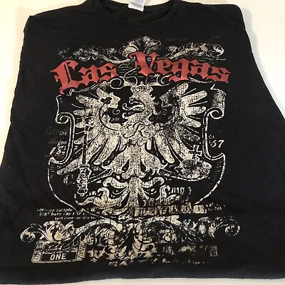 Las Vegas T Shirt L Black Sh1 • $4.99