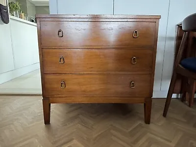 Danish Teak Chest Of Drawers By Soborg Mobelfabrik Refinished Mid-Century • £245