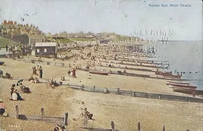 £0.99 • Buy Herne Bay, West Beach, Kent, Posted 1924 Card.