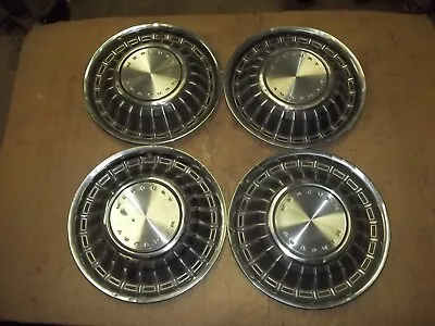 1967 67 Mercury Hubcap Rim Wheel Cover Hub Cap 15  OEM USED 628 SET 4 BLACK • $124.99