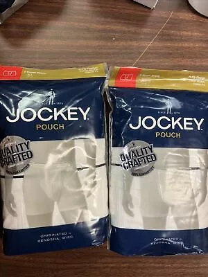 2Packs Jockey Pouch H-Fly Design Classic Fit Boxer Briefs X-Large White Colour • $13.99