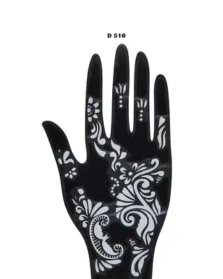 £3.99 • Buy Henna Mehndi Stencils Temporary Tattoo Arabic Style Self Adhesive Body Paint