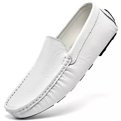 Mens Summer Casual Loafers Shoes Slip On Moccasins Breathable Driving Peas Shoes • $23.50