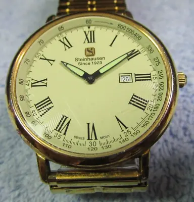 Steinhausen Since 1923 Swiss 5 Jewels Watch 160-61AA • $45