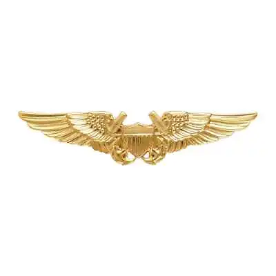 Miniature Navy Flight Officer Wings Badge Gold Finish • $17.99