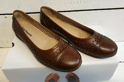 £50 • Buy Ladies Hush Puppies Leah Leather Ballet Pumps