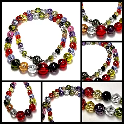 5 Pcs 6mm. -12 Mm. NECKLACE NAGA EYE 9 COLOR THAI AMULET CRYSTAL TALISMAN M159 • $249.99