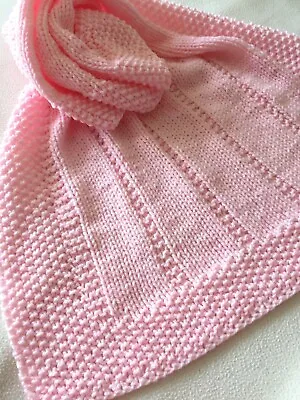 Knitting Pattern- Easy Baby Blanket ~ Aran Yarn ~ Reversible Design ~ Paper Copy • £2.99