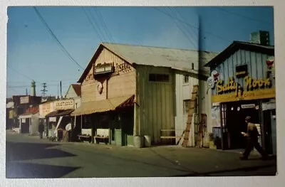 Vintage California Chrome Postcard Monterey Fisherman's Wharf Shops Restaurants • $3.25