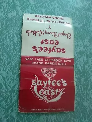 Vintage Matchbook Cover H5 Collectible Ephemera Grand Rapids Michigan Safee • $31.99