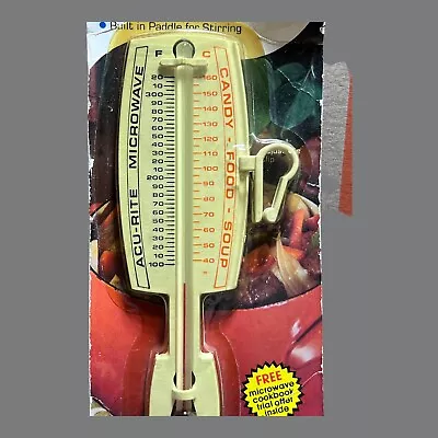 ✨vintage Acu-rite Microwave Food Candy Thermometer  New • $25