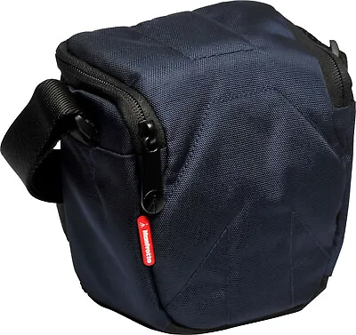 NEW Manfrotto MB SH-1BU Blue Padded Solo I Holster Camera Bag W/ Strap • $9.49