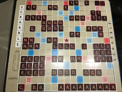 Choose Your SCRABBLE TILES - Deluxe Burgundy/Maroon With Gold/Yellow LETTERS • $2.35