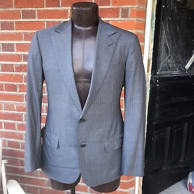 Ermenegildo Zegna Trofeo 600 Suit Grey 85% Wool 15% Silk Chest 40 W 34 IL 30 • £375