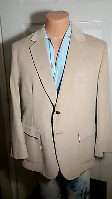 Oakbrook 2 Button Tan Corduroy Blazer 44S • $26