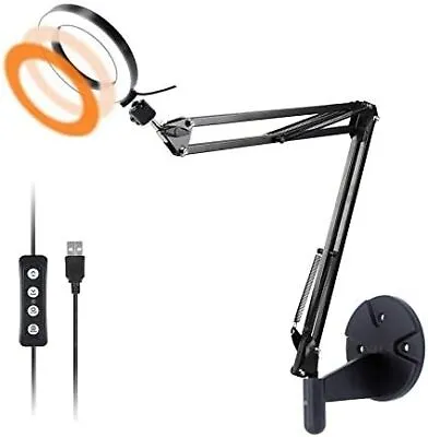 Wall Mount Light 6'' USB Ring Light With Wall Swivel Mount For YouTube Task • $53.82