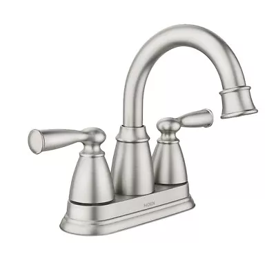 Moen 84943SRN Spot Resist Brushed Nickel Banbury Two-Handle Bathroom Faucet • $59.95