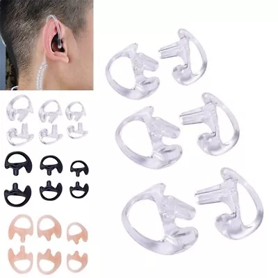 3Pairs Polymer 2Way Radio Ear Mold Earpiece Insert For Acoustic Coil Tube Earbud • $8.22