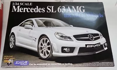 Aoshima 1/24 Scale Mercedes SL 63 AMG Brabus Wheels Model Kit • $85