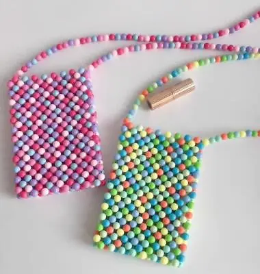 Party Gift Clothing Decoration Beaded Crossbody Bag Women Handmade Bag Phone Bag • $20.58