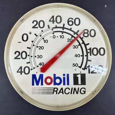 Thermometer Mobil Racing 1 Oil Gasoline Formula Race Car Advertising Nascar Sign • $125