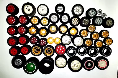 Vintage Lot Of 55 RC Car Wheels And Tires . Foam Tires • $80
