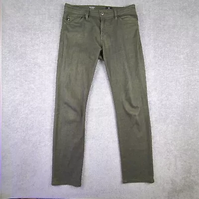 AG Adriano Goldschmied Chino Pants Mens 32x33 The Everett Slim Straight Sueded • $34.95