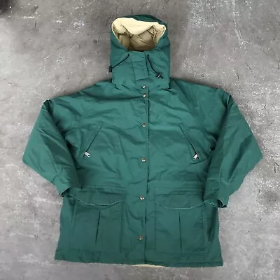 Vintage L.L. Bean Maine Warden Parka USA Made Goretex Down Jacket Green Rare • $179.99