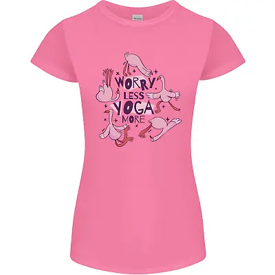 Worry Less Yoga More Womens Petite Cut T-Shirt • £9.99