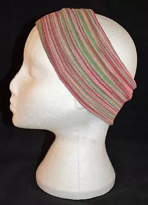 New Fair Trade Striped Cotton Hair Band Head Wrap Hippy Festival Dreads Surf • £3.96