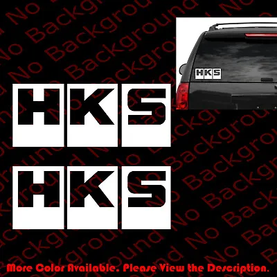 2 Pc X HKS Vinyl Decals For Racing Track DIE CUT Car Window Fender Bumper RC34 • $2.99