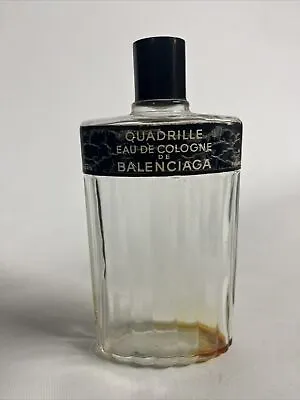 Vintage Balenciaga Quadrille Eau De Cologne 7oz Empty Perfume Bottle Paris • $39.99
