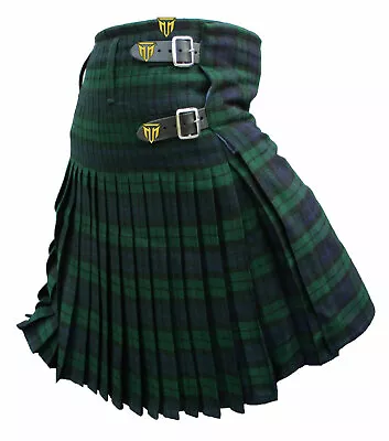 MT Mens Kilt Scottish Tartan Kilts 13oz Highland Casual Wear 3 Acrylic Tartans • $34.95