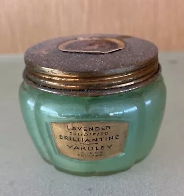 New Vintage Jar Yardley Lavender Solidified Brilliantine Appears Unopened Unused • £14.25