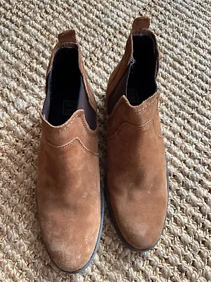 Mens Next Chelsea Boots Suede Leather Tan Brown Uk 7 100% Genuine Fast Post • £19.99