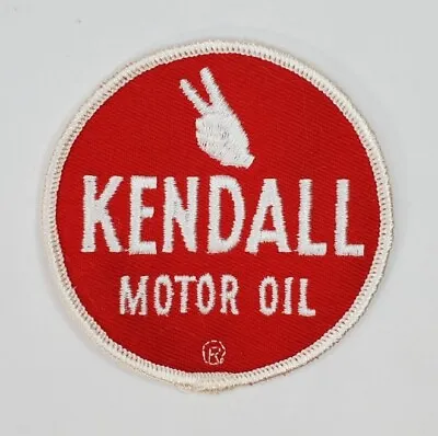 Kendall Motor Oil Patch Vintage Original Round 3  Embroidered Logo Sew On NOS • $8.95