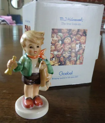 $14.99 • Buy 1984 Goebel Hummel 3.5” Boy With Toy Horse Figurine Hum 239 Preowned W/Box 