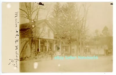 North Mehoopany PA - GENERAL STORE - RPPC Postcard Btw Tunkhannock/Meshoppen • $30