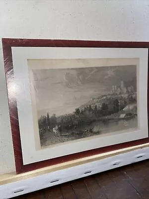 OLD PRINT S.t. Davis CITY VIEW C1837 By T ALLOM ADLARD 19th C ANTIQUE ENGRAVING • $19.99