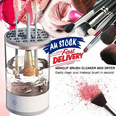 Electric Makeup Brush Cleaner & Dryer Machine Automatic Brush Fast Cleaning Tool • $29.98