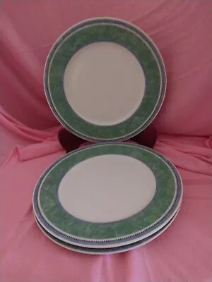 Set Of 3 Villeroy & Boch Switch 3 Costa Salad Plates 8.25 W Blue Green Excellent • $29