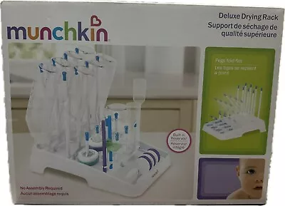 Munchkin Deluxe Drying Rack Foldable Round Tips Prevent Scratching ✅ • $24