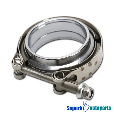 $15.98 • Buy V-Band Clamp 3 Inch Flange Kit V Band Mild Steel Female Outlet Exhaust 3 